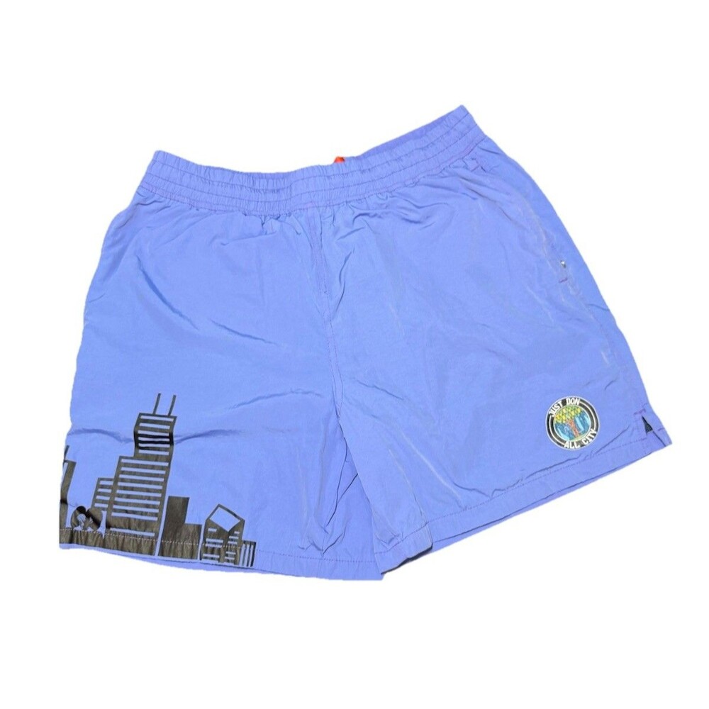 Just Don All City Shooting Shorts Liner Blue Mens Large GUC